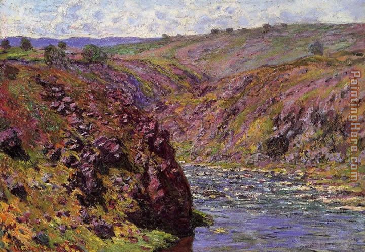 Valley of the Creuse Sunlight Effect painting - Claude Monet Valley of the Creuse Sunlight Effect art painting